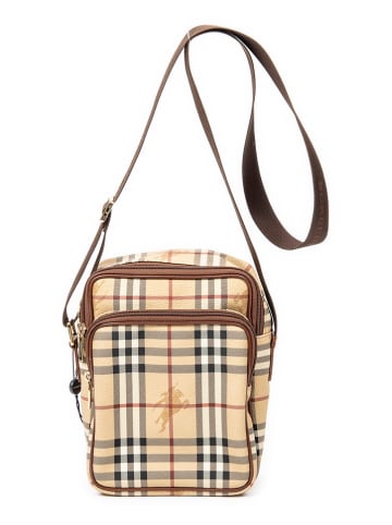 Burberry Torebka w kolorze jasnobrązowo-beżowym - 18 x 23 x 9 cm