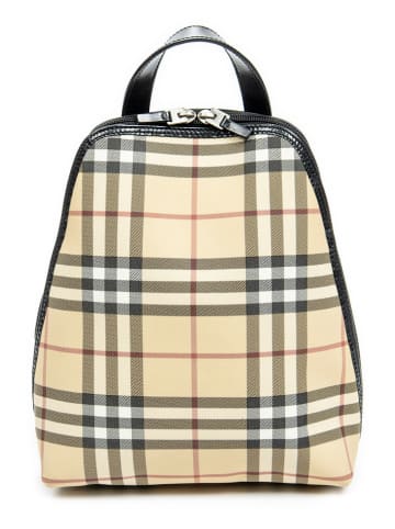 Burberry Plecak w kolorze beżowo-czarnym - 22 x 26 x 10 cm