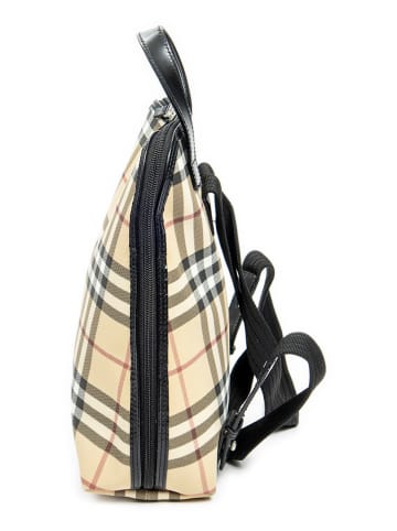 Burberry Plecak w kolorze beżowo-czarnym - 22 x 26 x 10 cm