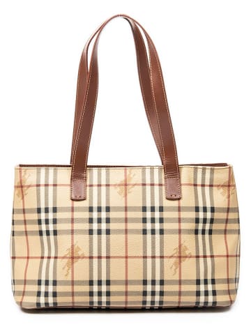 Burberry Torebka w kolorze beżowo-jasnobrązowym - 35 x 21 x 13 cm
