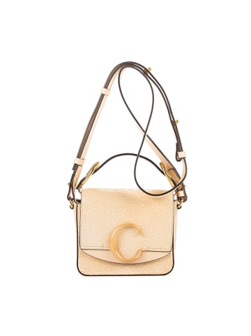 Chloé Skórzana torebka w kolorze beżowym - 16 x 13 x 5 cm