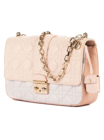 Christian Dior Skórzana torebka w kolorze beżowo-kremowym - 26 x 18 x 7 cm