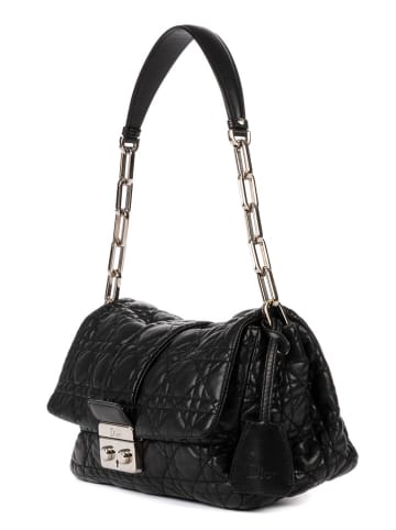 Dior Skórzana torebka w kolorze czarnym - 25 x 15 x 11 cm