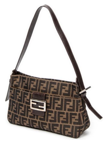 Fendi Schultertasche in Hellbraun/ Braun - (B)29 x (H)24 x (T)4 cm