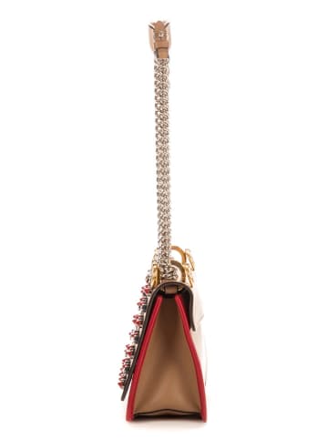 Fendi Skórzana torebka w kolorze jasnobrązowym - 16 x 9 x 3 cm