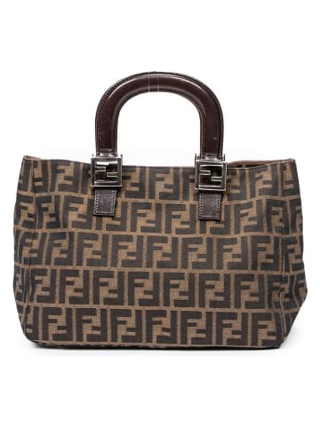 Fendi Torebka w kolorze brązowo-jasnobrązowym - 30 x 21 x 11 cm