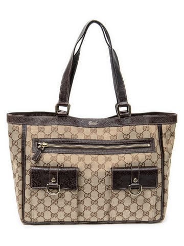 Gucci Schultertasche "Abbey Tote" in Beige - (B)33 x (H)25 x (T)10 cm