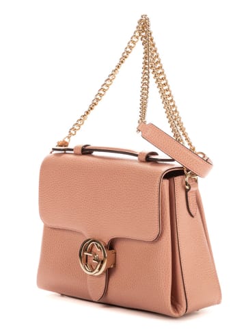 Gucci Skórzana torebka w kolorze jasnoróżowym - 43 x 34 x 18 cm