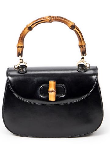 Gucci Skórzana torebka w kolorze czarnym - 21 x 15 x 7 cm