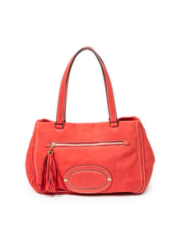 Loewe Skórzana torebka w kolorze czerwonym - 36 x 26 x 14 cm