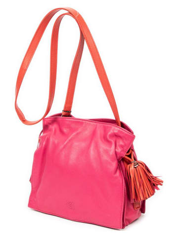 Loewe Leder-Umhängetasche in Pink - (B)22 x (H)20 x (T)10 cm