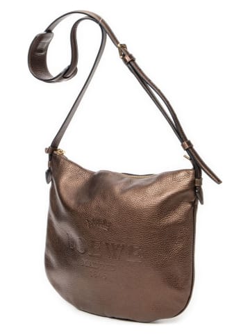 Loewe Skórzana torebka w kolorze jasnobrązowym - 33 x 28 x 2 cm