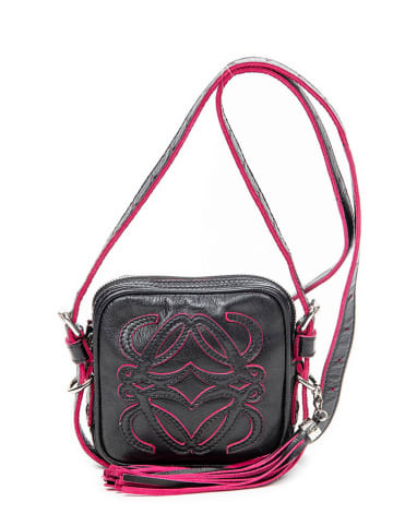 Loewe Skórzana torebka w kolorze czarnym - 14 x 13 x 4 cm