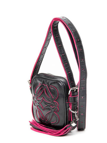 Loewe Skórzana torebka w kolorze czarnym - 14 x 13 x 4 cm