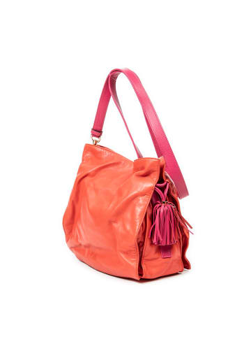 Loewe Skórzana torebka w kolorze czerwonym - 27 x 26 x 14 cm