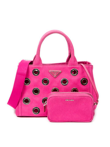 PRADA Henkeltasche in Pink - (B)27 x (H)19 x (T)14 cm