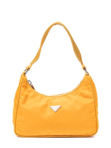 PRADA Schultertasche in Gelb - (B)21 x (H)19 x (T)8 cm