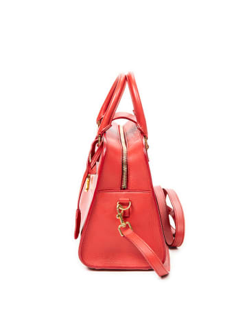 YSL Leder-Henkeltasche in Rot - (B)26 x (H)19 x (T)12 cm