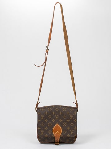 Louis Vuitton Umhängetasche "Cartouchiere MM" in Braun - (B)21 x (H)17 x (T)7 cm