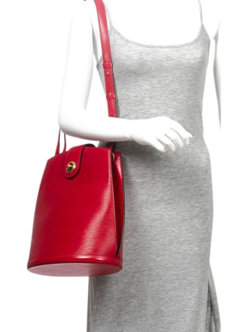 Louis Vuitton Leder-Umhängetasche "Cluny" in Rot - (B)26 x (H)30 x (T)17 cm
