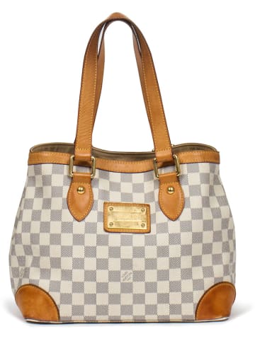 Louis Vuitton Henkeltasche in Creme/ Grau - (B)28 x (H)23 x (T)17 cm