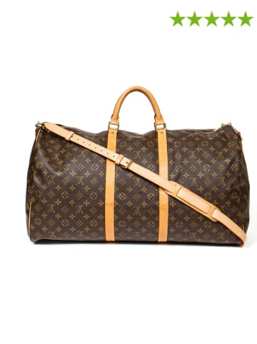 Louis Vuitton Torba podróżna "Keepall Bandouliere 60" w kolorze brązowym - 60 x 34 x 27 cm