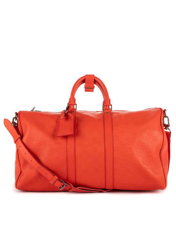 Louis Vuitton Skórzana torba podróżna w kolorze czerwonym - 45 x 27 x 20 cm