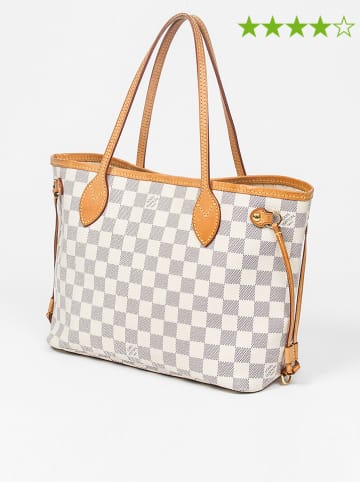 Louis Vuitton Torebka "Neverfull PM" w kolorze kremowo-szarym - 37 x 22 x 13 cm