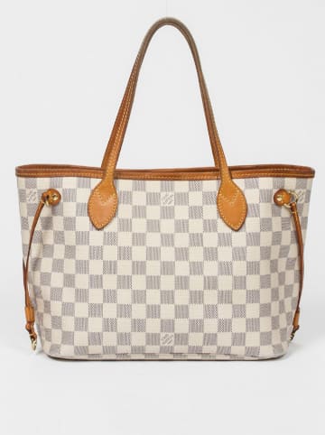 Louis Vuitton Torebka "Neverfull PM" w kolorze biało-szarym - 37 x 22 x 13 cm