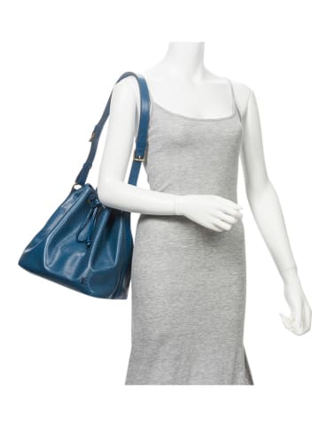 Louis Vuitton Skórzana torebka w kolorze granatowym - 24 x 26 x 18 cm