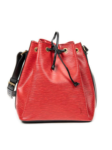 Louis Vuitton Skórzana torebka w kolorze czerwono-czarnym - 24 x 26 x 18 cm