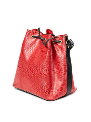 Louis Vuitton Leder-Schultertasche in Rot/ Schwarz - (B)24 x (H)26 x (T)18 cm