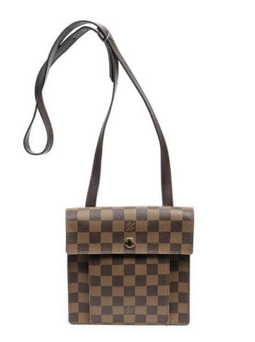 Louis Vuitton Umhängetasche "Pimlico" in Braun/ Beige - (B)18 x (H)18 x (T)3 cm