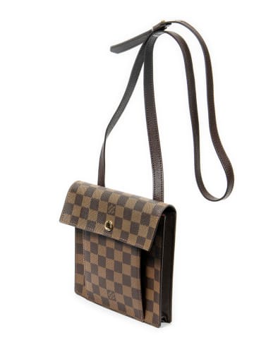 Louis Vuitton Umhängetasche in Braun/ Hellbraun - (B)18 x (H)19 x (T)3 cm