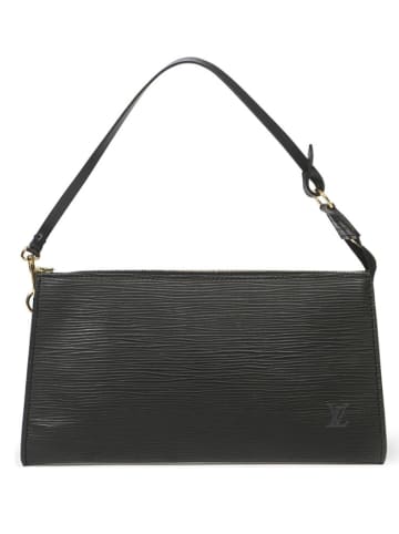 Louis Vuitton Skórzana torebka w kolorze czarnym - 24 x 13 x 2 cm