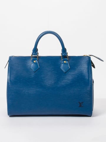 Louis Vuitton Leder-Henkeltasche in Blau - (B)27 x (H)19 x (T)15 cm