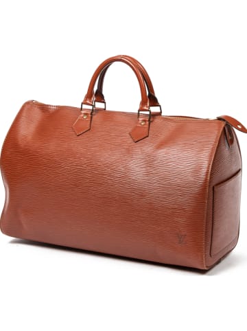 Louis Vuitton Skórzana torebka "Speedy" w kolorze brązowym - 42 x 25,5 x 19 cm