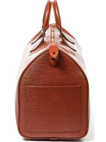 Louis Vuitton Skórzana torebka "Speedy" w kolorze brązowym - 42 x 25,5 x 19 cm