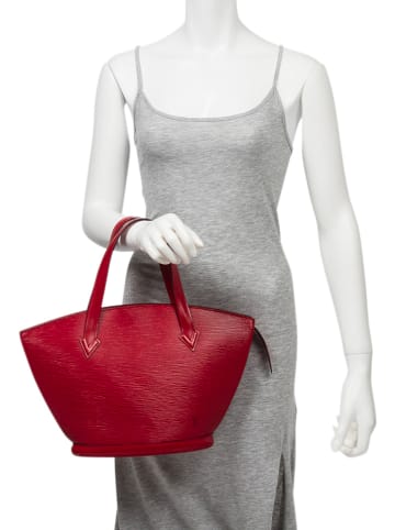 Louis Vuitton Skórzana torebka "St-Jacques PM" w kolorze czerwonym - 23 x 24 x 10 cm