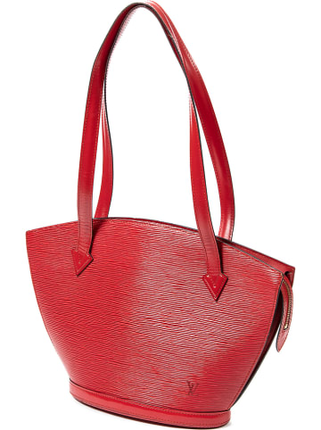 Louis Vuitton Leder-Schultertasche "St-Jacques PM" in Rot - (B)23 x (H)24 x (T)10 cm