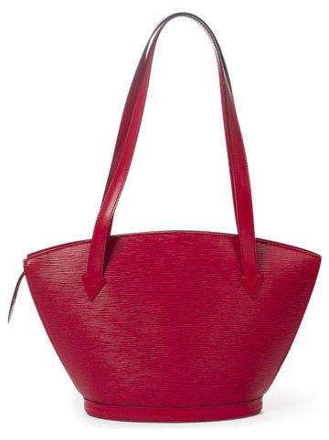 Louis Vuitton Torebka "St-Jacques PM" w kolorze czerwonym - 23 x 24 x 10 cm