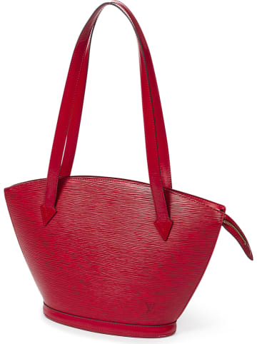 Louis Vuitton Leder-Schultertasche "St-Jacques" in Rot - (B)24 x (H)23 x (T)10 cm