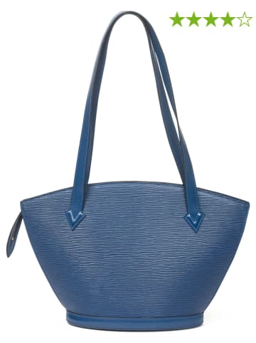Louis Vuitton Skórzana torebka "St-Jacques" w kolorze niebieskim - 23 x 24 x 10 cm
