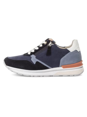Gabor Leder-Sneakers in Dunkelblau/ Hellblau/ Weiß