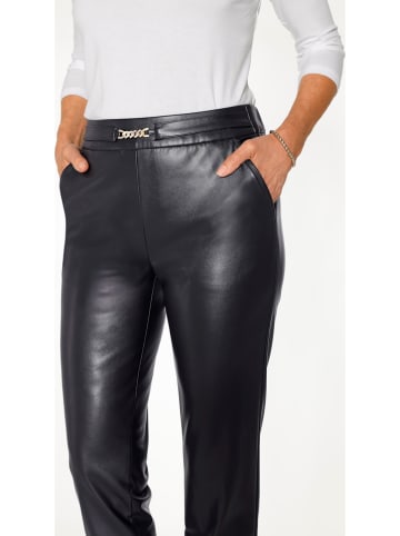 WITT WEIDEN Kunstlederhose in Schwarz