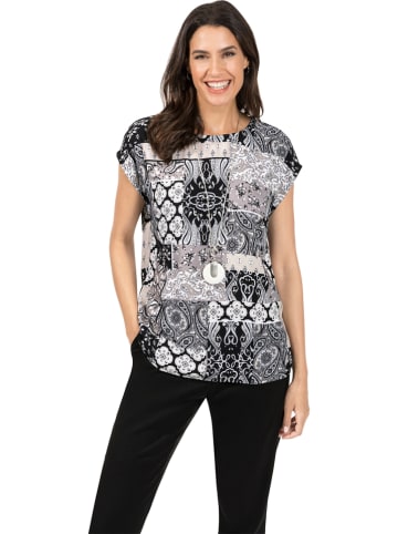 WITT WEIDEN Blouse zwart/wit/beige