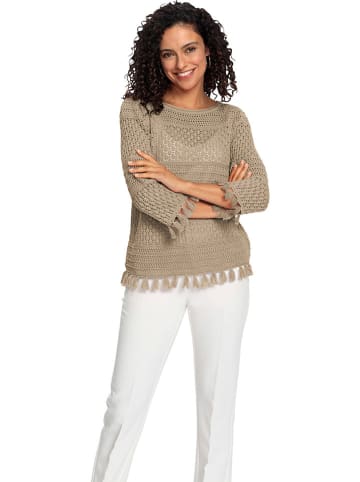 WITT WEIDEN Trui lichtbruin