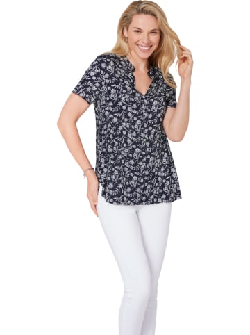 WITT WEIDEN Bluzka w kolorze granatowo-białym