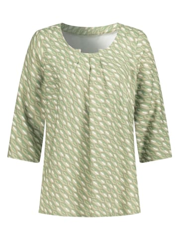 WITT WEIDEN Bluzka w kolorze zielono-białym