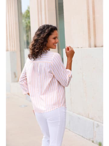 WITT WEIDEN Bluzka w kolorze biało-pomarańczowym